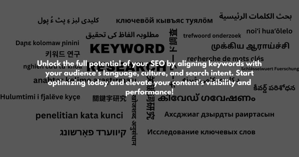 language impact on keyword selection