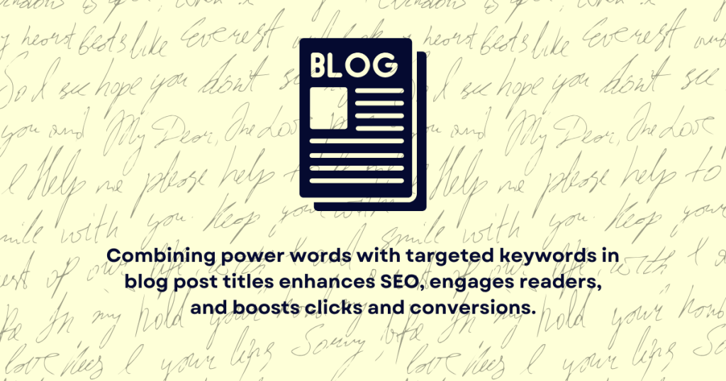 power words in blog post