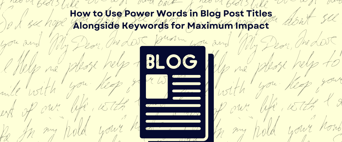 power words in blog post